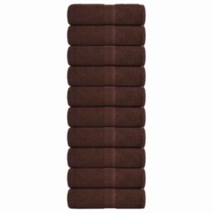 Pood24 seebirätikud 10 tk, pruun, 30x30 cm, 360 gsm, 100% puuvill