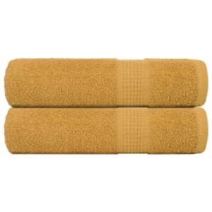 Pood24 saunalinad 2 tk, kuldne, 100x150 cm, 360 gsm, 100% puuvill