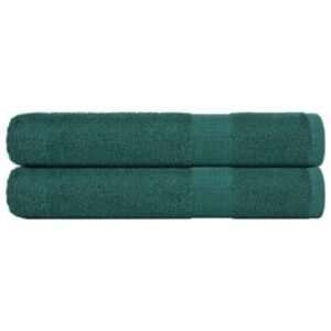 Pood24 saunarätikud 2 tk, roheline, 80x200 cm, 360 gsm, 100% puuvill
