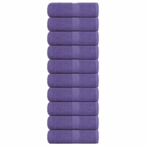 Pood24 seebirätikud 10 tk, lilla, 30x30 cm, 360 gsm, 100% puuvill
