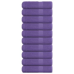 Pood24 saunalinad 10 tk, lilla, 100x150 cm, 360 gsm, 100% puuvill