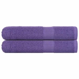 Pood24 rätikud 2 tk, lilla, 100x200 cm, 360 gsm, 100% puuvill