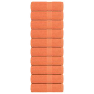 Pood24 seebirätikud 10 tk, oranž, 30x30 cm, 360 gsm, 100% puuvill