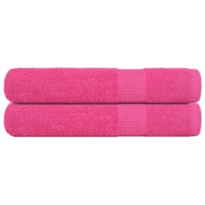 Pood24 saunarätikud 2 tk, roosa, 80x200 cm, 360 gsm, 100% puuvill