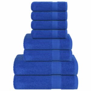 Pood24 8-osaline rätikute komplekt, sinine, 360 gsm 100% puuvill