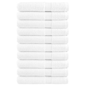 Pood24 saunalina 10 tk, valge, 80 x 200 cm, 600 gsm, 100% puuvill