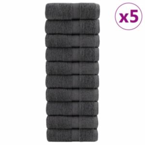 Pood24 rätikud 50 tk, antratsiithall, 30x50 cm, 600 gsm, 100% puuvill