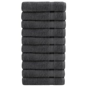Pood24 saunalina 10 tk, antratsiit, 100x150 cm, 600 gsm, 100% puuvill