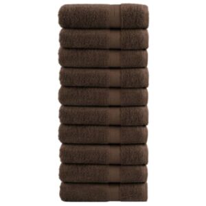 Pood24 saunalina 10 tk, pruun, 100 x 150 cm, 600 gsm, 100% puuvill
