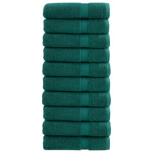Pood24 saunalina 10 tk, roheline, 70x140 cm, 600 gsm, 100% puuvill