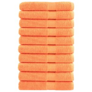 Pood24 rätikud 10 tk, oranž, 100x200 cm, 600 gsm, 100% puuvill
