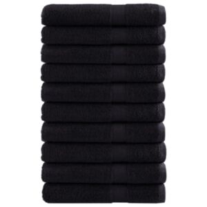 Pood24 saunalina 10 tk, must, 80x200 cm, 600 gsm, 100% puuvill