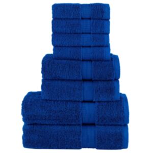 Pood24 8-osaline rätikute komplekt, sinine, 600 gsm 100% puuvill