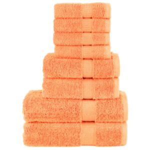 Pood24 8-osaline rätikute komplekt, oranž, 600 gsm 100% puuvill