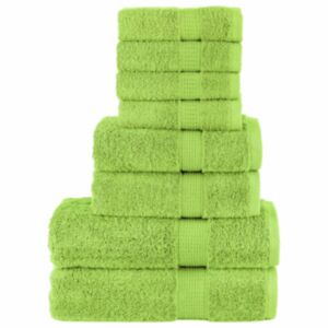 Pood24 8-osaline rätikute komplekt, õunaroheline, 600 gsm 100% puuvill