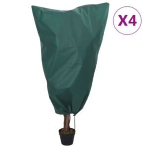 Pood24 pingutusnööriga taime fliiskatted 4 tk, 70 g/m², 0,8x1 m