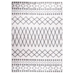 Pood24 vaip, pestav, must ja valge, 120 x 170 cm, libisemiskindel