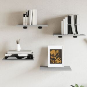 Pood24 seinariiulid 4 tk, hall Sonoma tamm, 40x30x1,5 cm, tehispuit