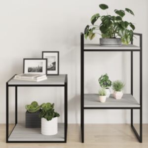 Pood24 seinariiulid 4 tk, hall Sonoma tamm, 40x40x1,5 cm, tehispuit
