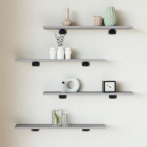 Pood24 seinariiulid 4 tk, hall Sonoma tamm, 60x10x1,5 cm, tehispuit