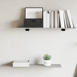 Pood24 seinariiulid 4 tk, hall Sonoma tamm, 80x20x1,5 cm, tehispuit