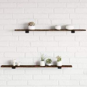 Pood24 seinariiulid 4 tk, suitsutatud tamm, 100x10x1,5 cm, tehispuit