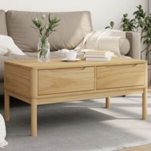 Pood24 kohvilaud "FLORO" vahapruun, 99 x 55,5 x 45 cm, männipuit