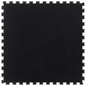 Pood24 kummist põrandamatt, must, 12 mm, 100x100 cm