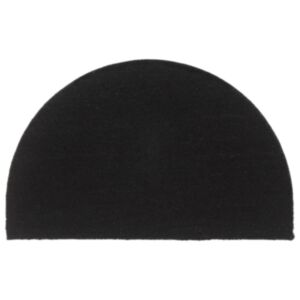 Pood24 uksematt, must, poolring, 50x80 cm, flokeeritud kookoskiud