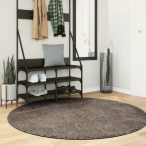 Pood24 vaip "ISTAN", kõrge narmaga, läikiv välimus, hall, Ø 160 cm
