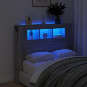 Pood24 voodipeats LEDiga, hall Sonoma, 120 x 18,5 x 103,5cm, tehispuit