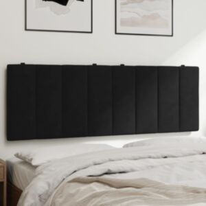 Pood24 voodipeatsi padi, must, 120 cm, samet