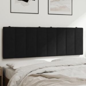 Pood24 voodipeatsi padi, must, 140 cm, samet