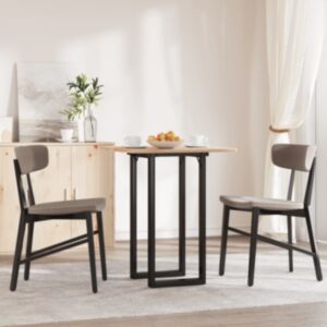 Pood24 söögilaua jalad, O-raam, 80 x 40 x 73 cm, malm