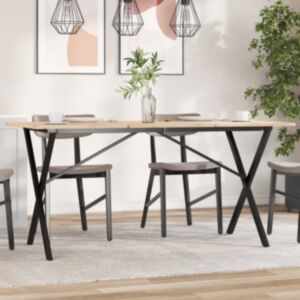Pood24 söögilaua jalad, X-raam, 140 x 60 x 73 cm, malm