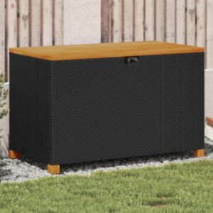 Pood24 aia hoiukast, must, 110x55x63 cm, polürotang