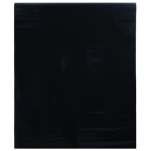 Pood24 staatiline aknakile, jäätunud, must, 60x500 cm, PVC