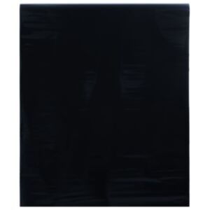 Pood24 staatiline aknakile, jäätunud, must, 90x1000 cm, PVC