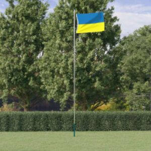 Pood24 Ukraina lipp, messingist kinnitusrõngastega, 90 x 150 cm
