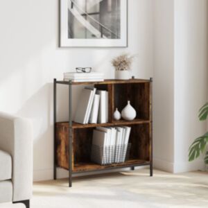 Pood24 raamatualus, suitsutatud tamm, 72 x 28 x 77,5 cm, tehispuit