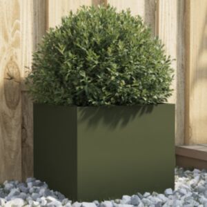 Pood24 taimekast oliiviroheline 32x30x29 cm, külmvaltsitud teras
