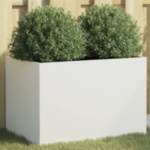 Pood24 taimekast valge 62x40x39 cm, külmvaltsitud teras