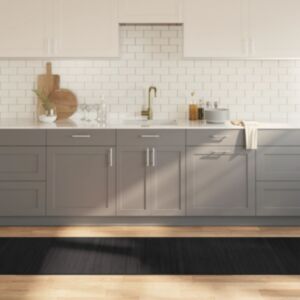 Pood24 vaip, ristkülikukujuline, must, 70 x 1000 cm, bambus