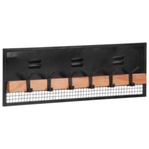 Pood24 seinale kinnitatav riidenagi, 90x11x30 cm, mangopuit