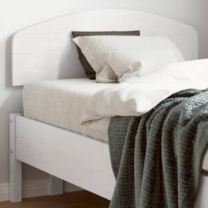 Pood24 voodipeats, valge, 75 cm, männipuit