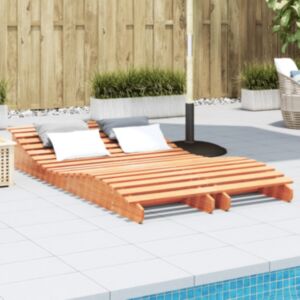 Pood24 lamamistoolid 2 tk, vahapruun, 205x60x31,5 cm männipuit