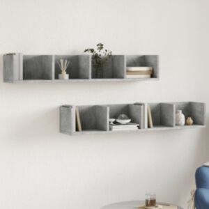 Pood24 seinakapp, 2 tk, betoonhall, 99x18x16,5 cm, tehispuit