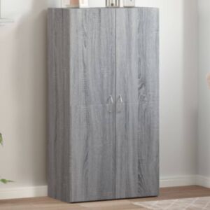 Pood24 dokumendikapp, hall sonoma, 60x32x115 cm, tehispuit