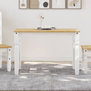 Pood24 söögilaud "Corona" valge, 112x60x75 cm, männipuit