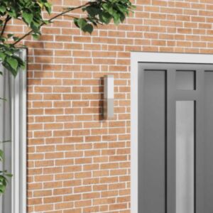 Pood24 Välisseinavalgusti Hõbedane 10.5 x 6 x 35 cm Roostevaba teras